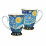 2 tazas de té Noche Estrellada Van Gogh 280ml